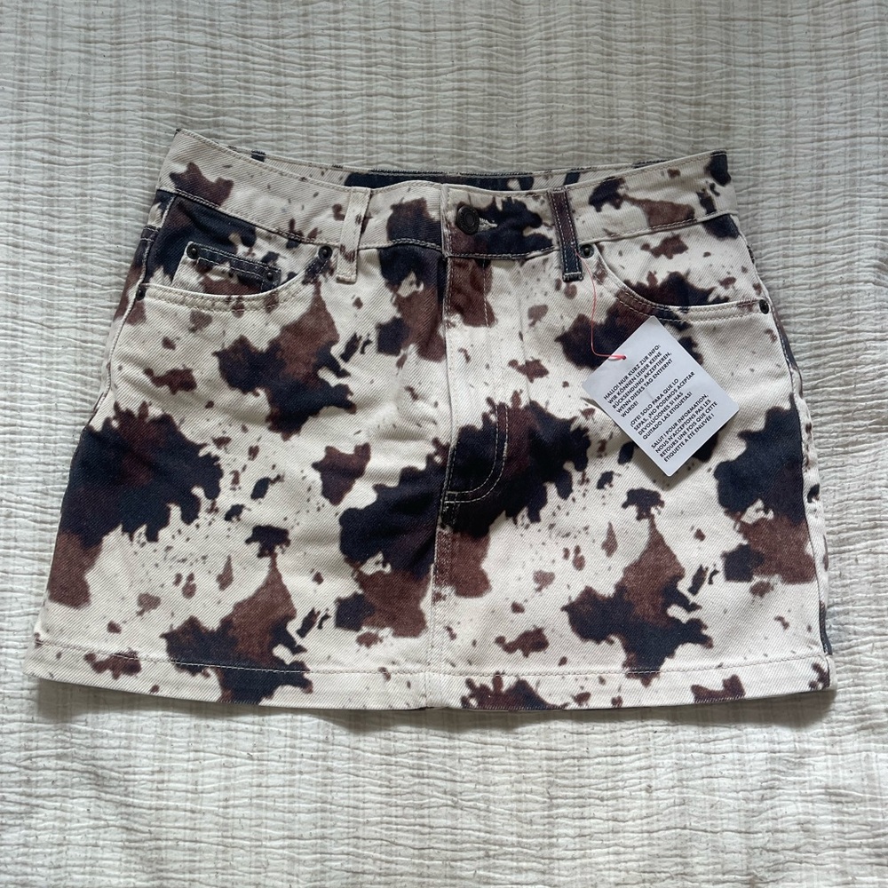 Nordstrom Cream and Brown Patterned Jeans